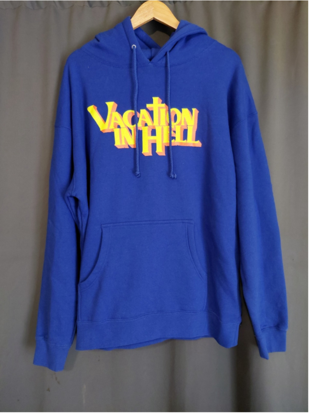 Flatbush Zombies Vacation In Hell Alternative Hip Hop Music Blue Hoodie Size XL